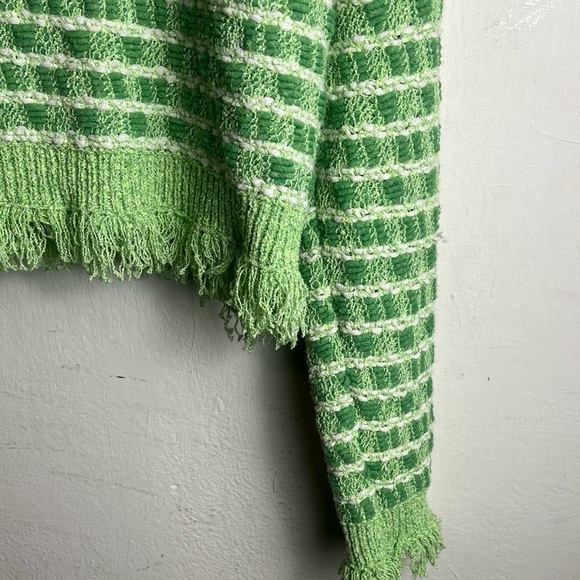 ZARA Frayed Crop Sweater - Picture 5 of 14